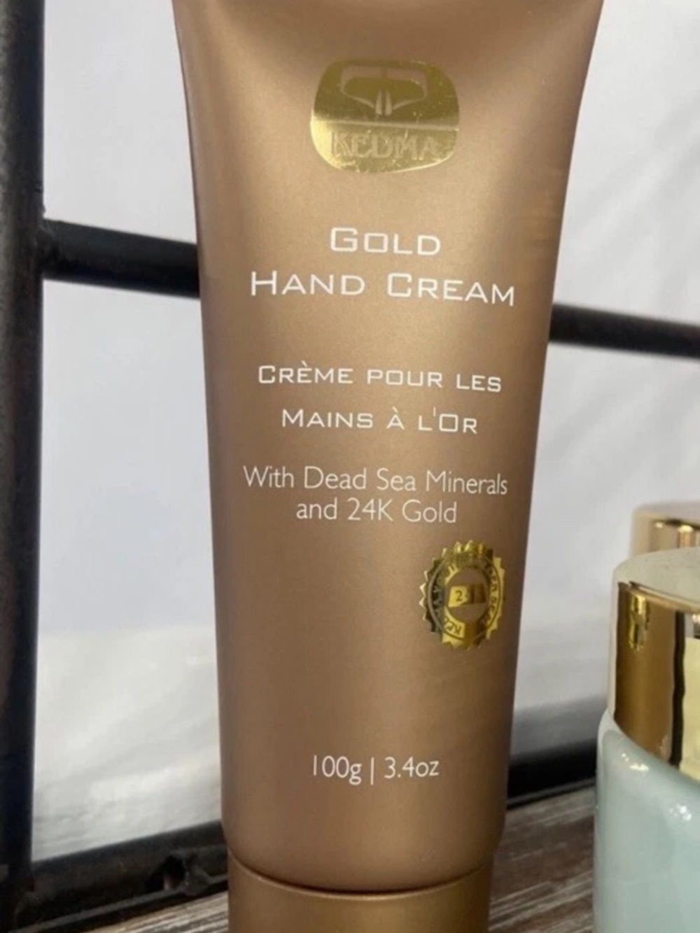 KEDMA GOLD HAND CREAM-DEAD SEA MINERALS & 24K GOLD-3.4 oz/100 g-BRAND NEW-SEALED